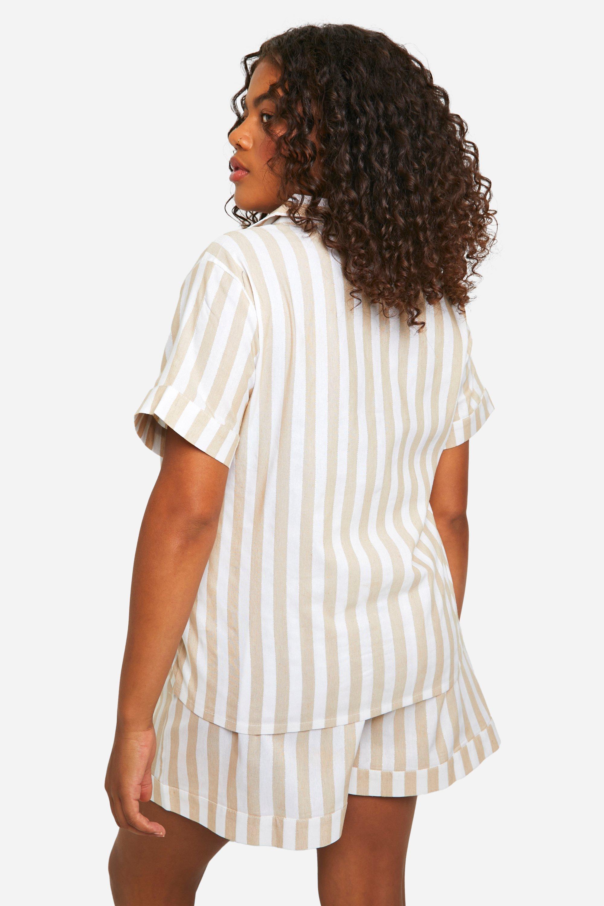 Striped short pyjama set hotsell